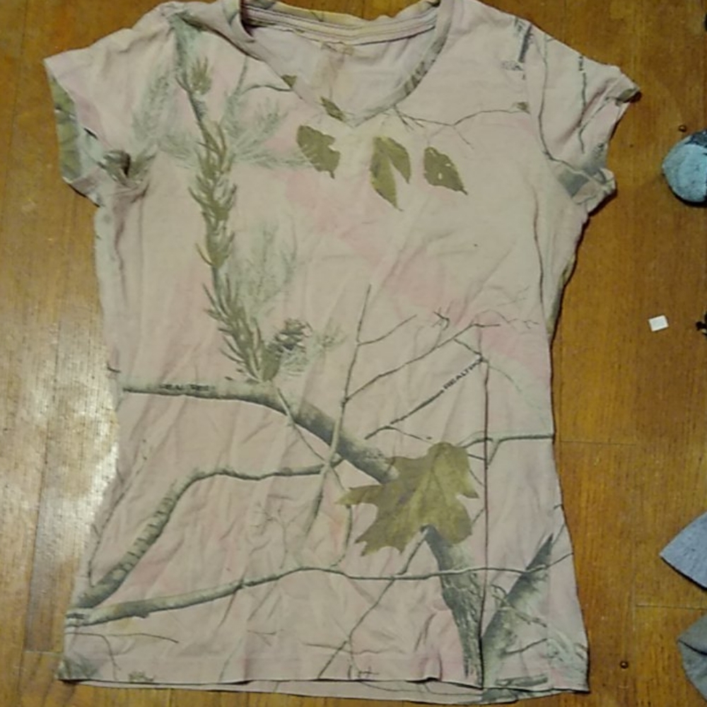 Pink camo shirt
